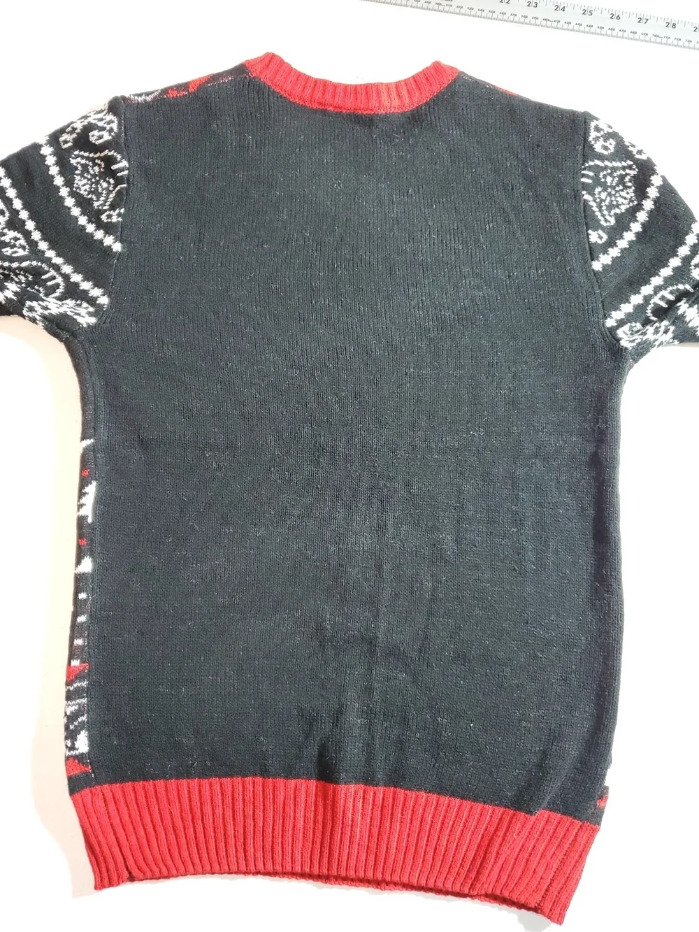 Star Wars Men's Sm (34-36) Black & Red Darth Vader Holiday Sweater